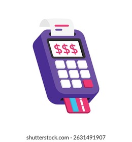 Icono de estilo de Vector de terminal pos. Archivo Eps 10