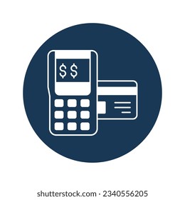 Pos Vector Icon with trendy background colors that can easily edit or modify

