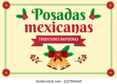 posadas mexicanas background illustration vector design