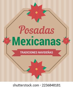 Posadas Mexicanas Festival Vector Illustration