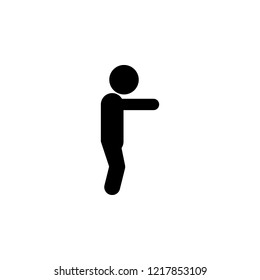 pose, child icon. Element of child icon for mobile concept and web apps. Glyph pose, child icon can be used for web and mobile