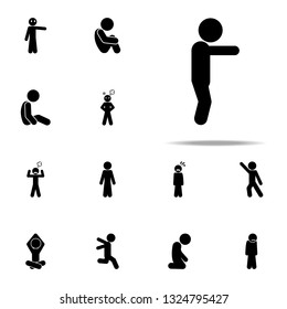 pose, child icon. child icons universal set for web and mobile