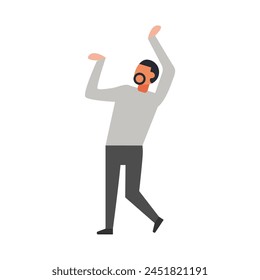 pose of a happy person happy