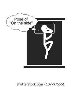 Pose of On the side for sleep