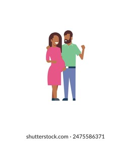 pose people happy couple family day man