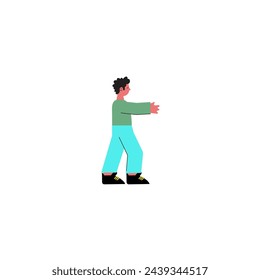 pose of people playing happily fun