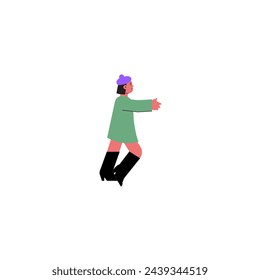 pose of people playing happily fun