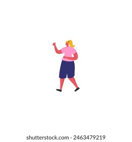 pose of a person in clothes doing gardening meditation
