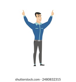 pose of a person doing business person