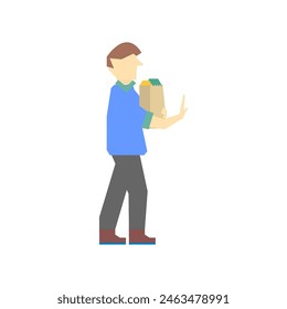pose de una persona que posa de jardinería