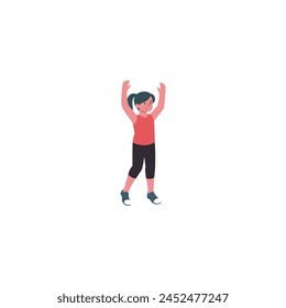 pose of person raising their hand person