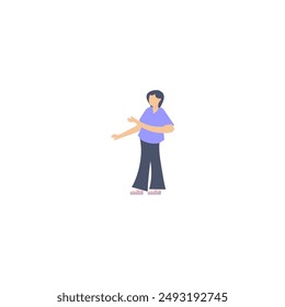 pose of person raising their hand person