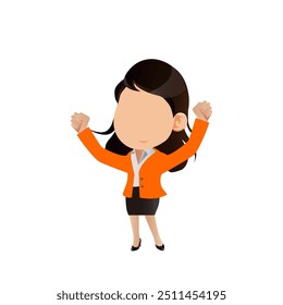 pose of person raising their hand young