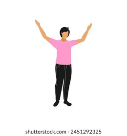 pose of person relaxing element pose