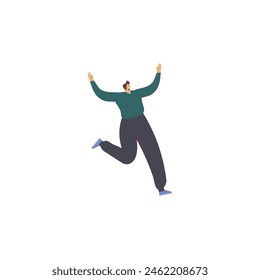 pose of a person running person