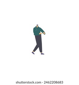 pose of a person running person