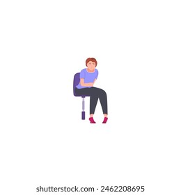 Pose einer Person, die antritt