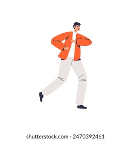 pose of a person running people