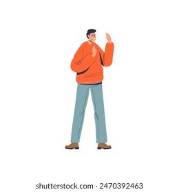 pose of a person running people