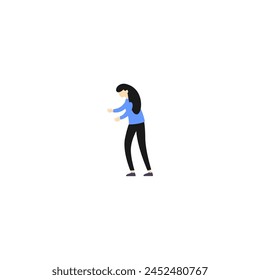 la pose de una persona de pie persona relajada