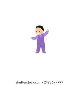 the pose of a person standing relaxed standing
