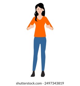 the pose of a person standing relaxed standing