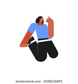 the pose of a person standing relaxed standing