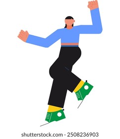 the pose of a person standing relaxed standing