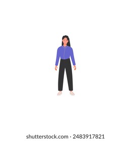 pose of a person with a stomach ache ache