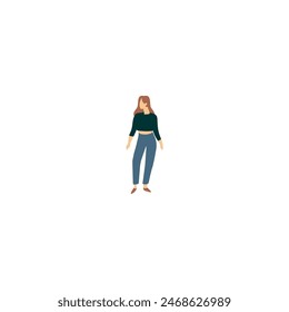 pose of a person with a stomach ache female