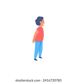 pose of person wearing orange clothes model
