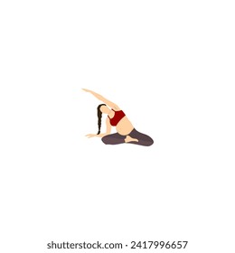 pose of pregnant women with exercise pregnant