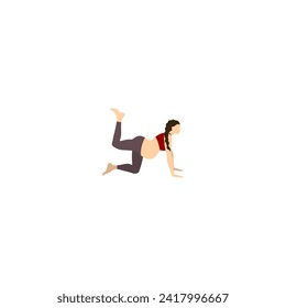pose of pregnant women with exercise pregnant