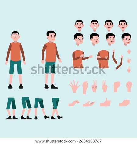 A pose sheet illustrates a character in different stances actions and moods helping artists maintain consistency in design and animation