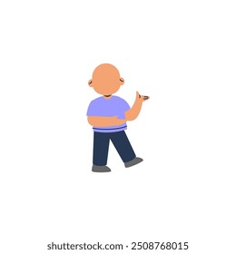 pose of a small child small