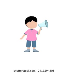 pose de un niño pequeño con una linda camisa rosa