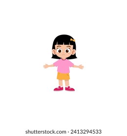 pose de un niño pequeño con una linda camisa rosa