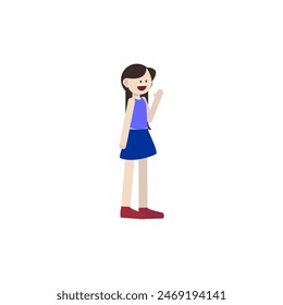 pose of a small child reading a book isolated