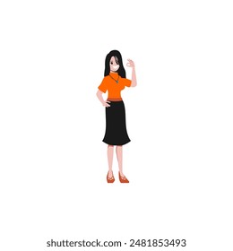 pose of the teacher teaching teaching