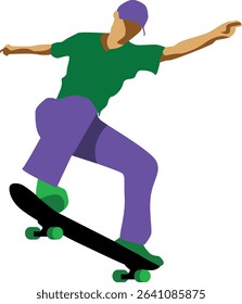 Pose When Playing Skateboard as Her Hobby