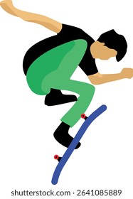Pose When Playing Skateboard as Her Hobby