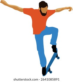 Pose When Playing Skateboard as Her Hobby