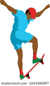 Pose When Playing Skateboard as Her Hobby