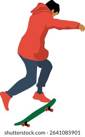Pose When Playing Skateboard as Her Hobby
