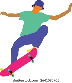 Pose When Playing Skateboard as Her Hobby