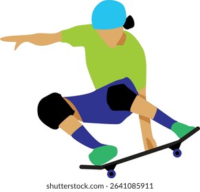 Pose When Playing Skateboard as Her Hobby