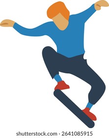 Pose When Playing Skateboard as Her Hobby