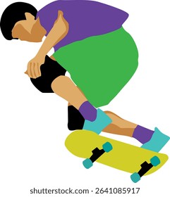 Pose When Playing Skateboard as Her Hobby
