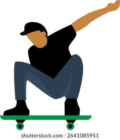 Pose When Playing Skateboard as Her Hobby