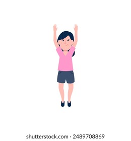 pose of woman doing activity workout